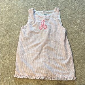 MSC Pink Sleeveless Dress with Monogram